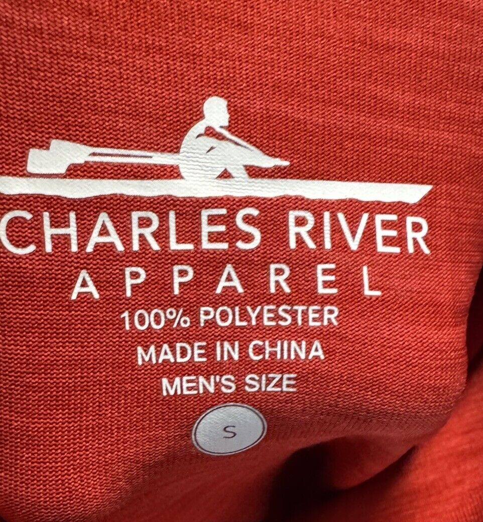 Charles River Apparel Pullover 1/4 Zip Mens small Long Sleeve Prudential Logo