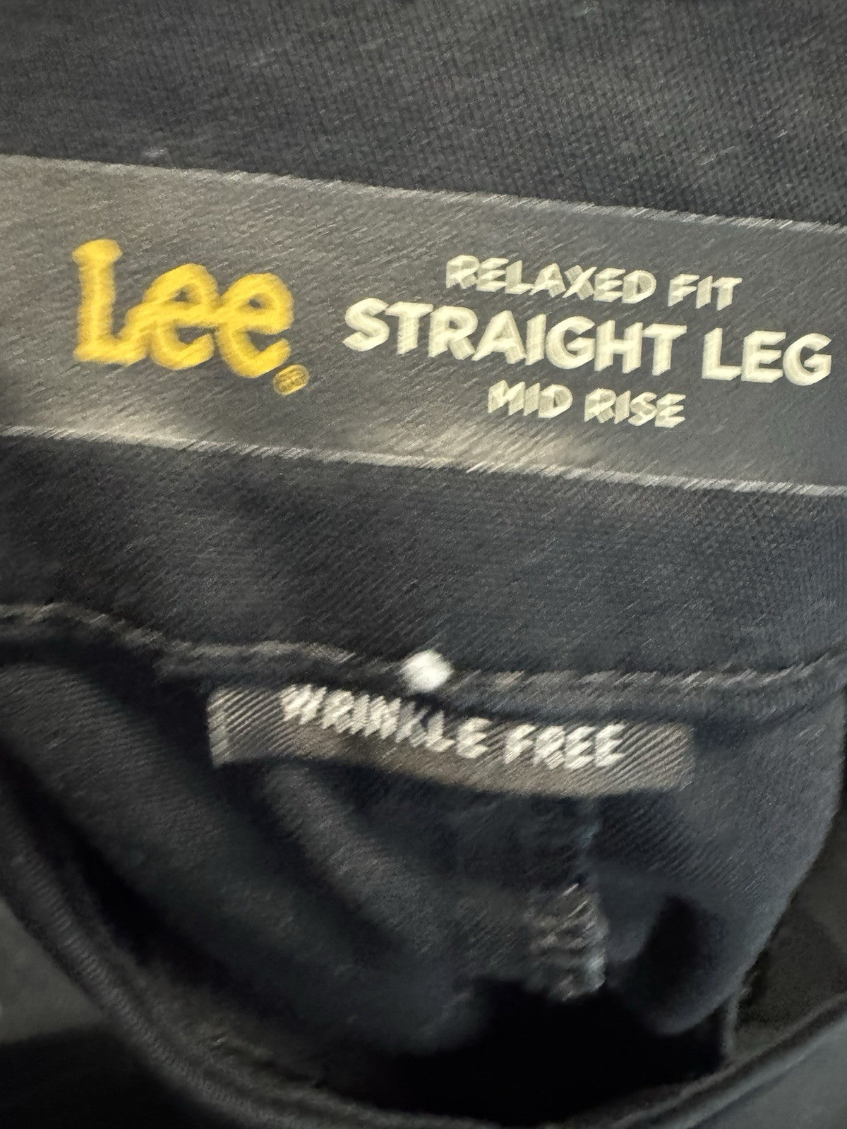 Lee Women Jeans 16 Long Cotton Blend Mid Rise Straight Relaxed Fit
