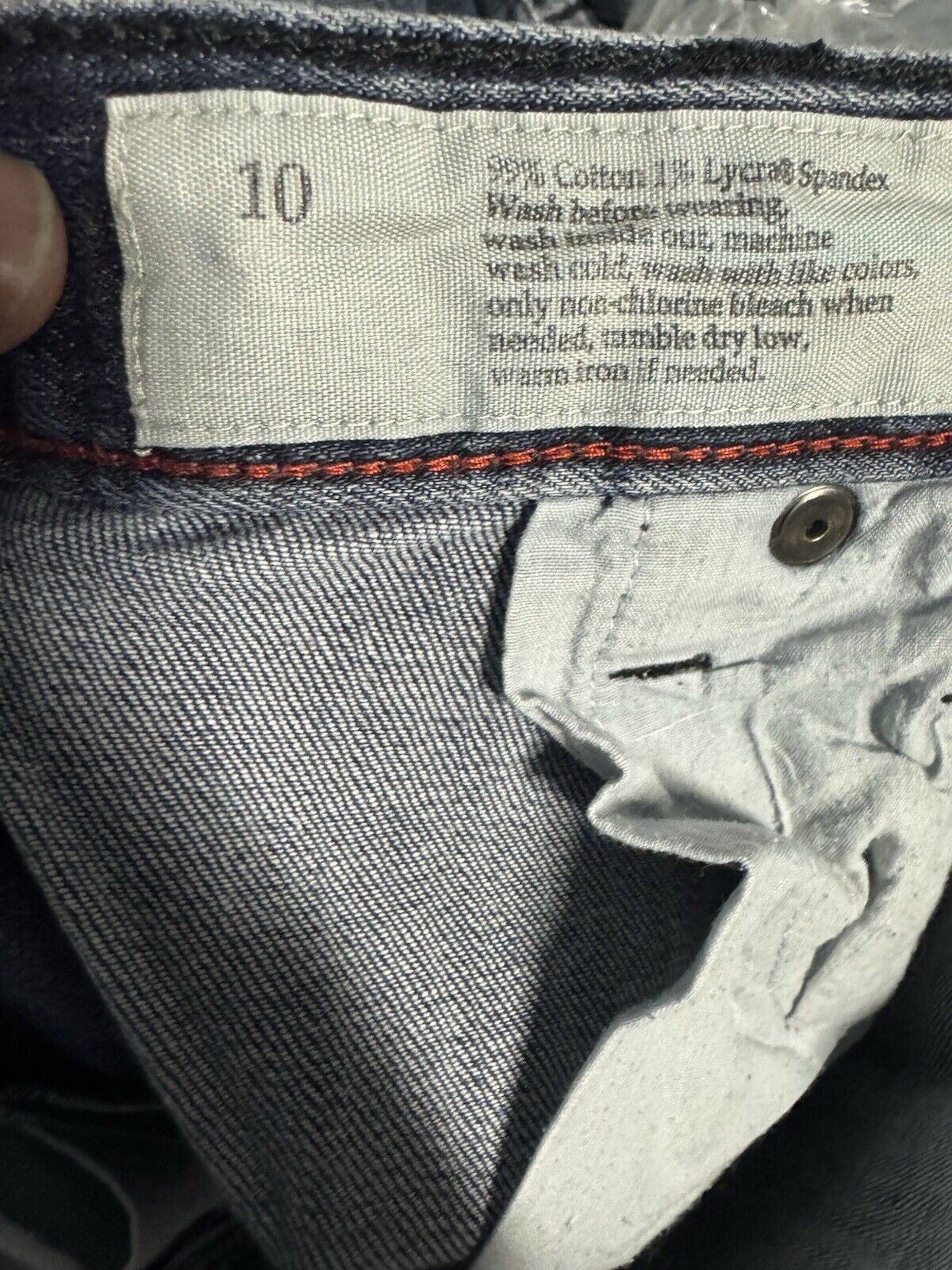 Ann Taylor LOFT Slim Flare Jeans Size 30 / 10 Women's High Waist Dark Wash
