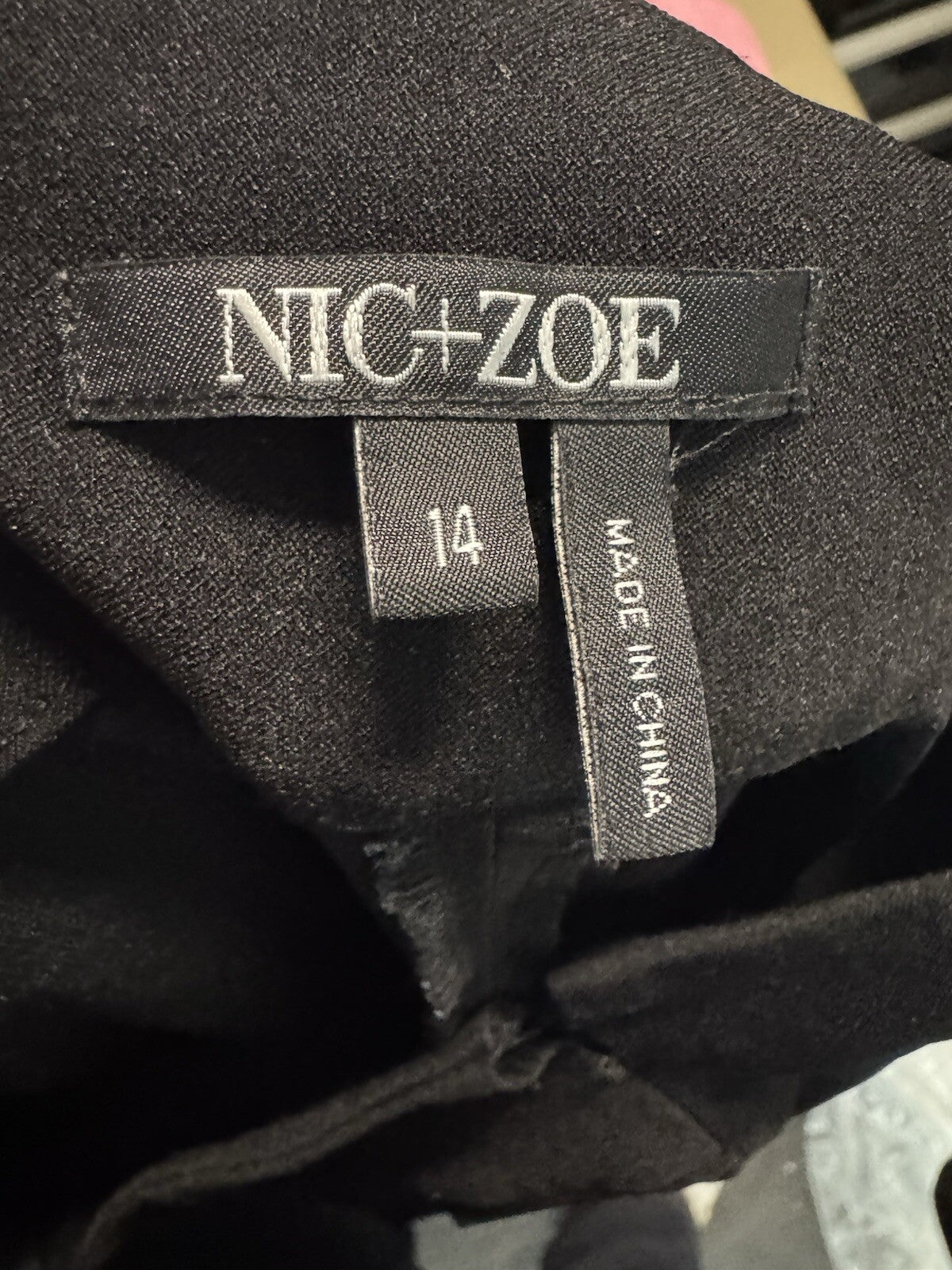 Women’s Nic+Zoe Size 14 Black Pull On Pants