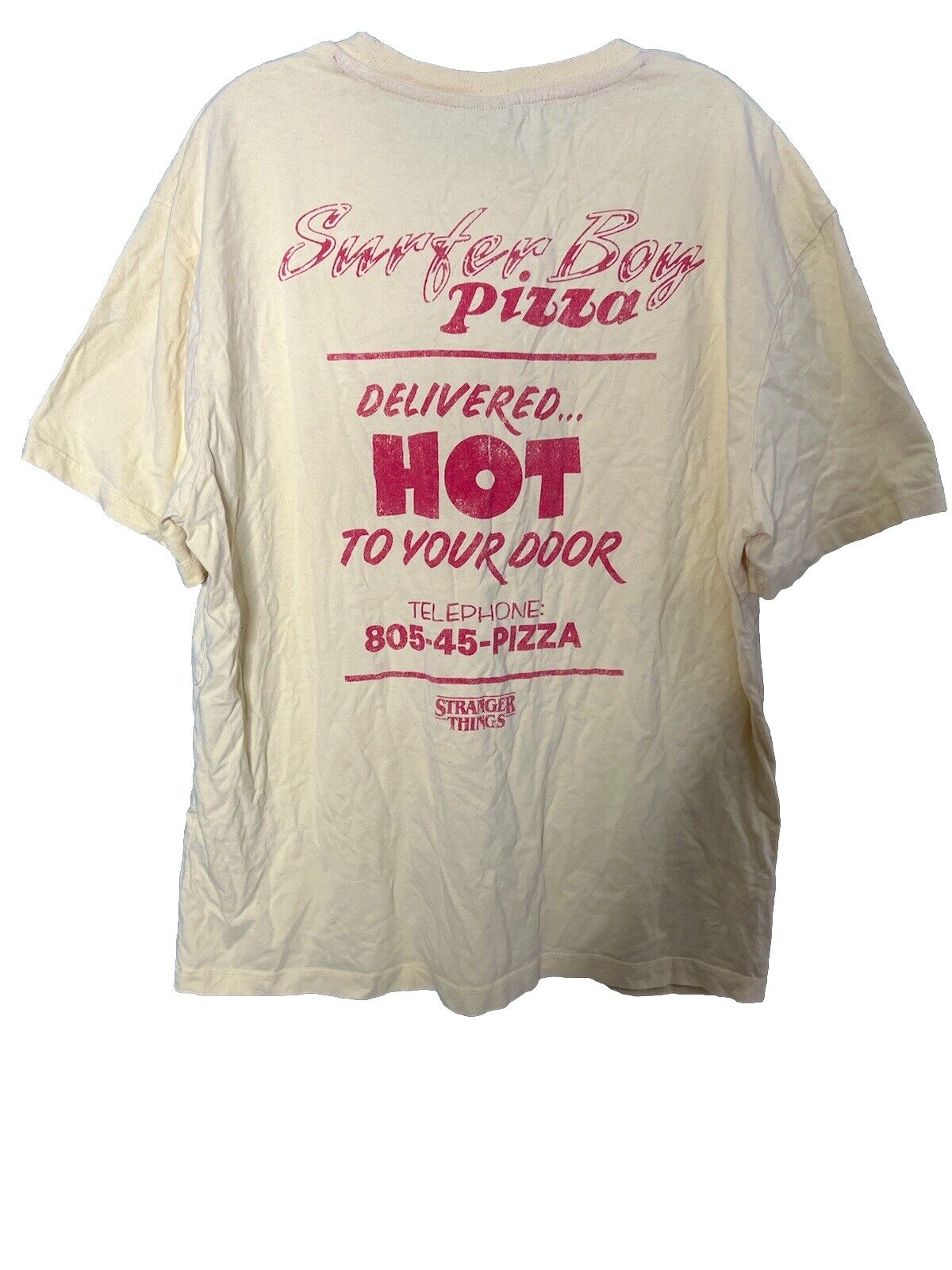 Stranger Things Argyle Surfer Boy Pizza Size XL