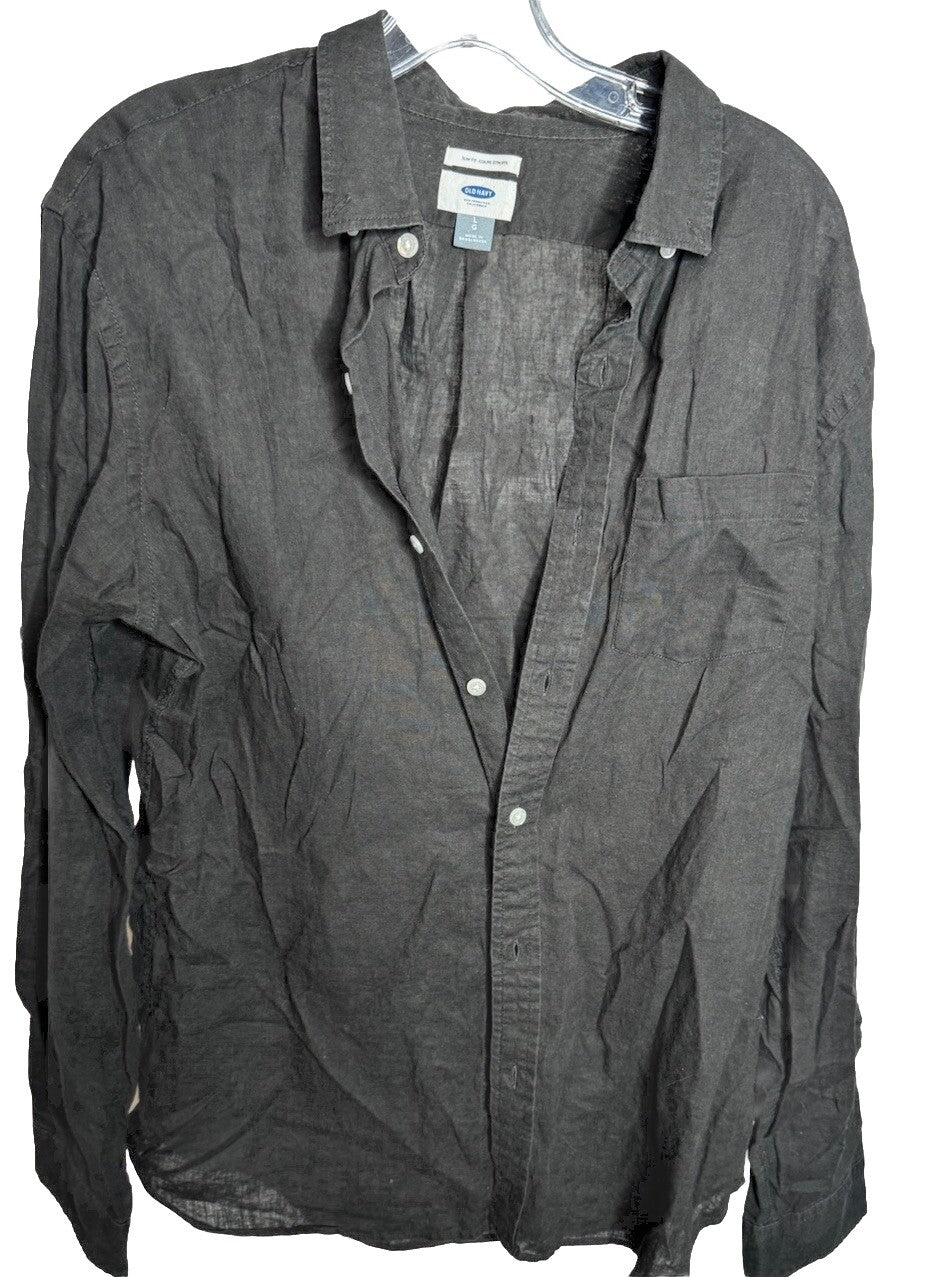 Old Navy Button-Up Everyday Shirt Men's Size L Long Sleeve