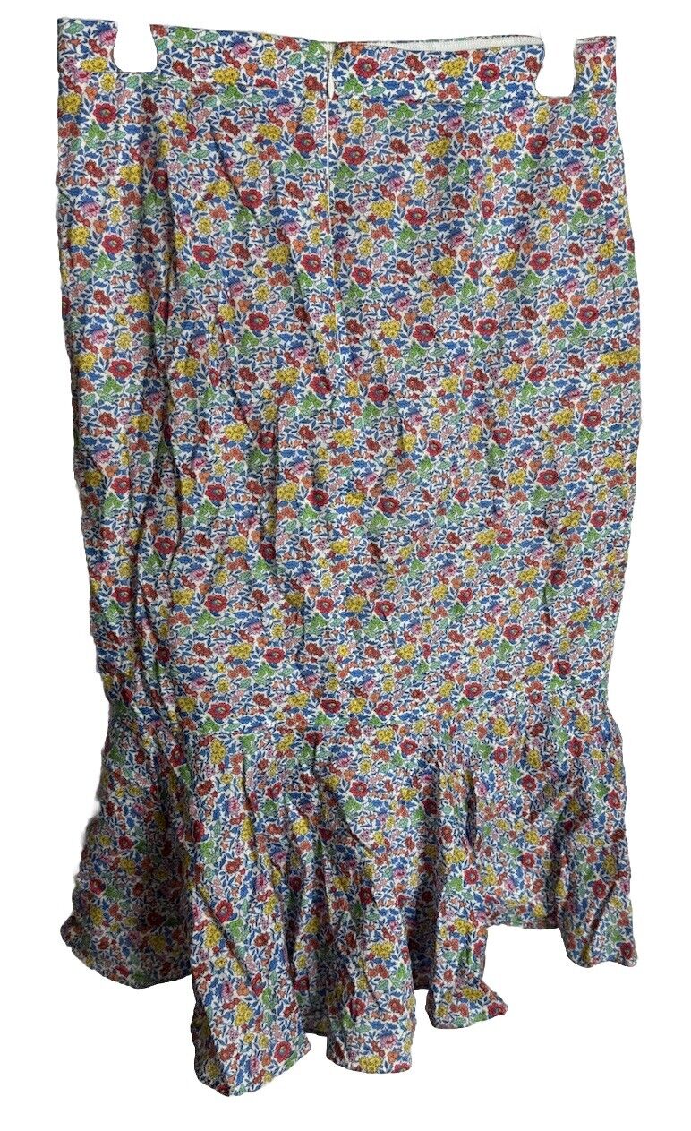 J.Crew Women's Tie Back Tulip SkirtFloral Cotton Size 4