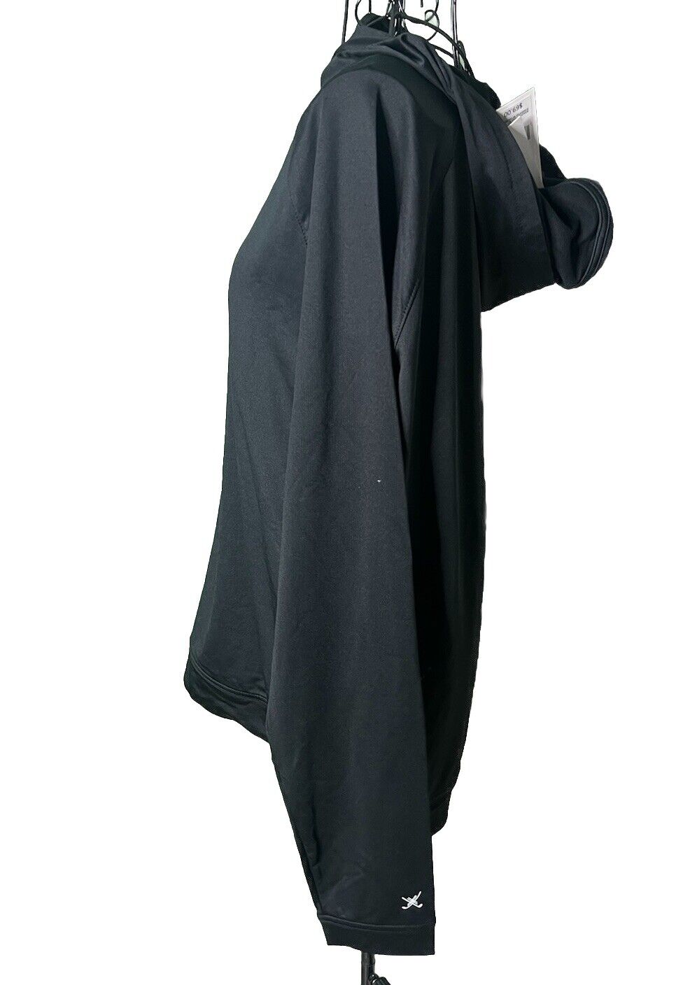 Kenneth Cole Shirt Mens Medium Black Long Sleeve With Hood