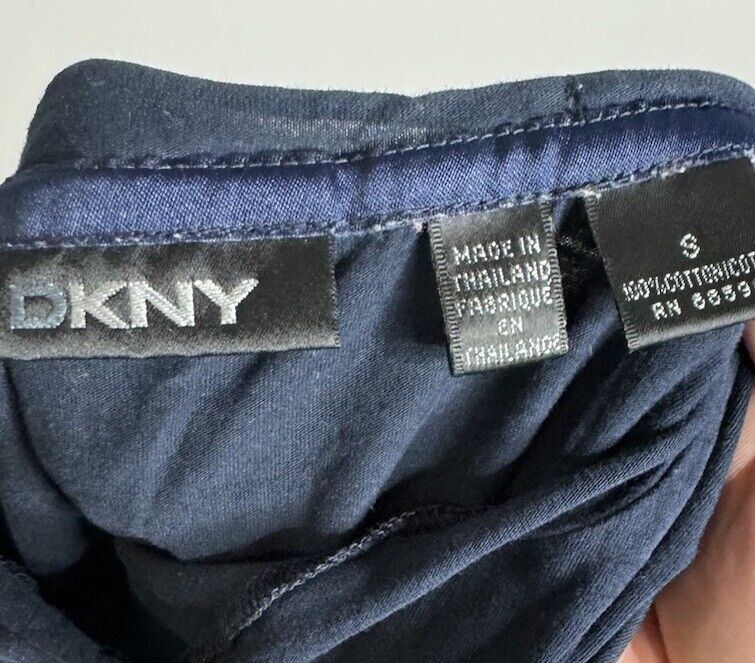 DKNY Blue Short Sleeveless T-Shirt Small