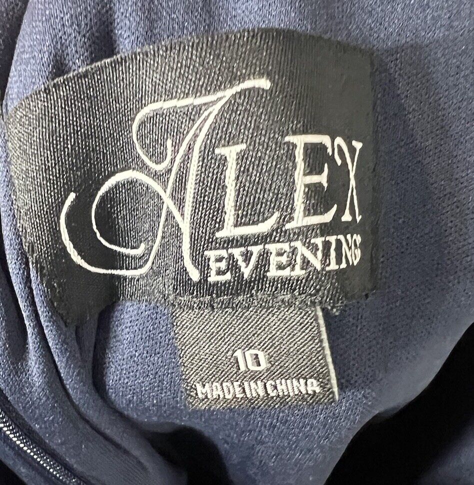Alex Evenings Women's Purple 3/4 Sleeve Dress Size 10