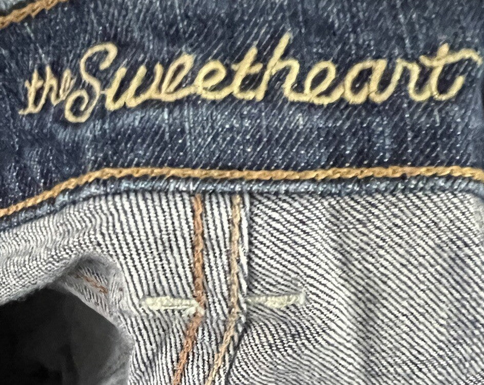 Old Navy Sweat Heart Jeans Womens 14 Blue Regular
