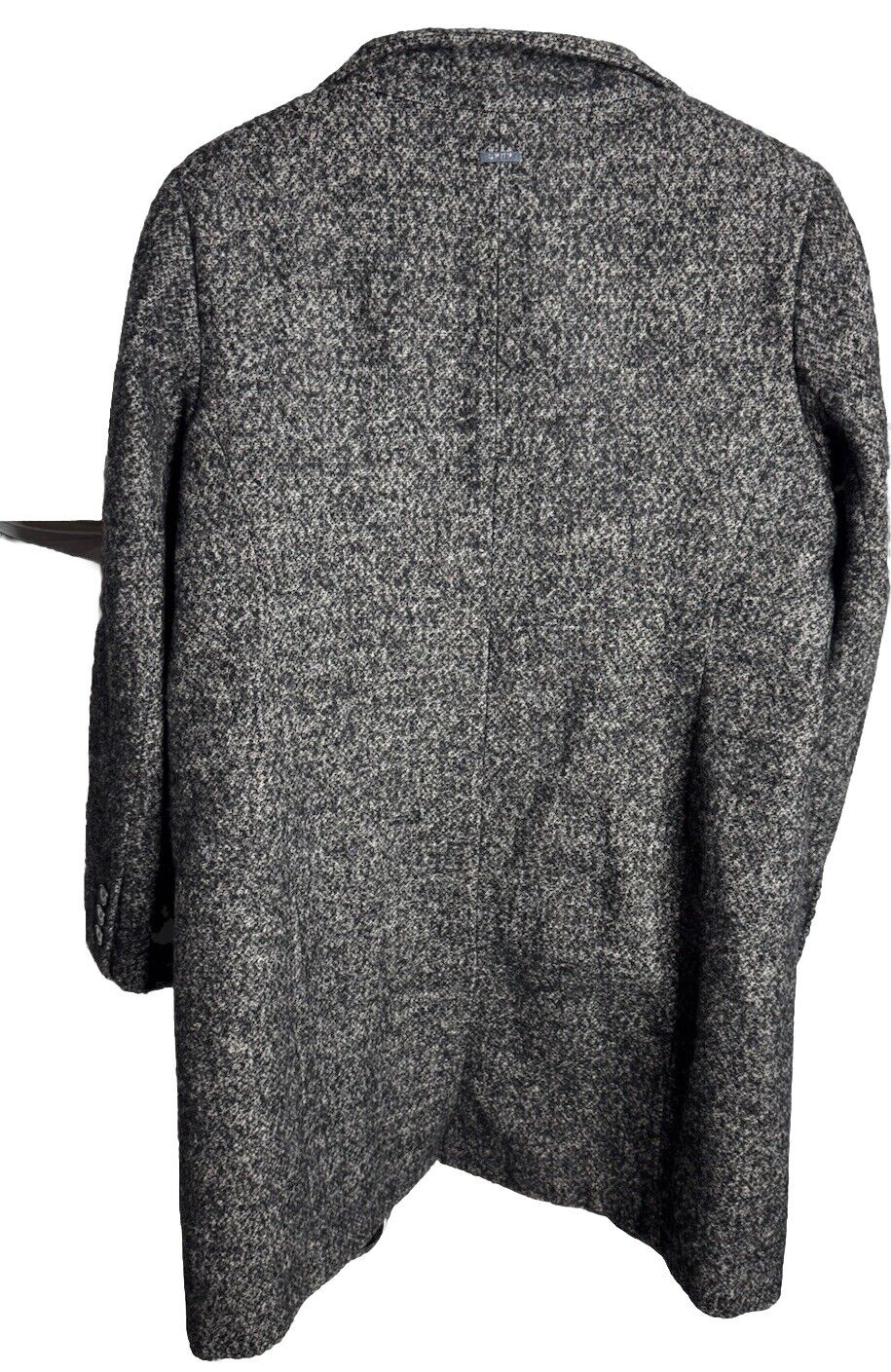 DKNY 12 Trench Coat 100% Silk Long Jacket Double Breasted Career