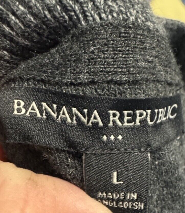 Banana Republic Shirt Men's large Crew Neck Long Sleeve Pullover