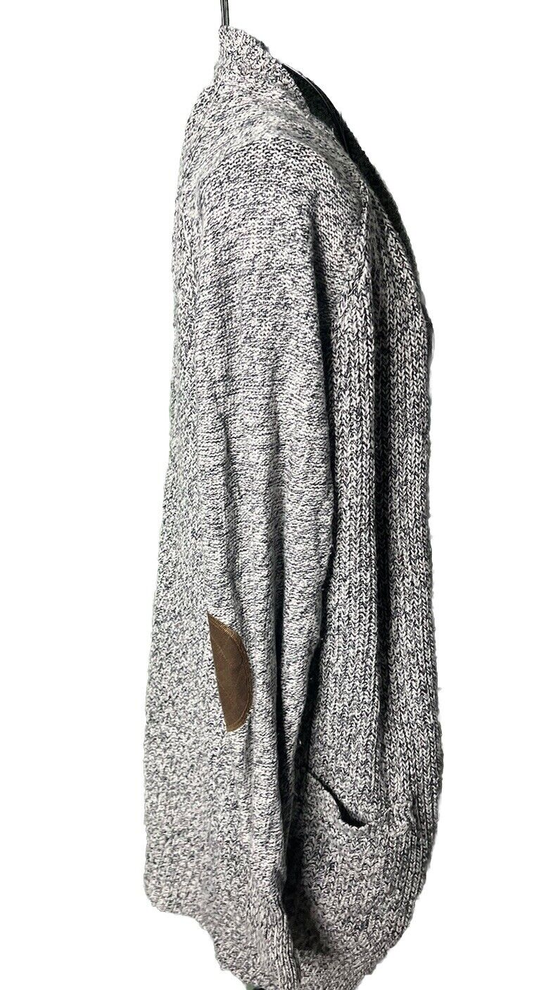 RDI Cardigan XL Gray Women's Elbow Patch Knit Cardigan