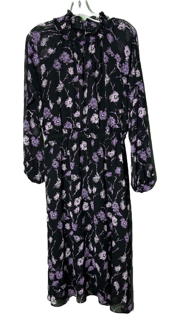 Aqua Women's Long Sleeve Stretch Dress Size Medium