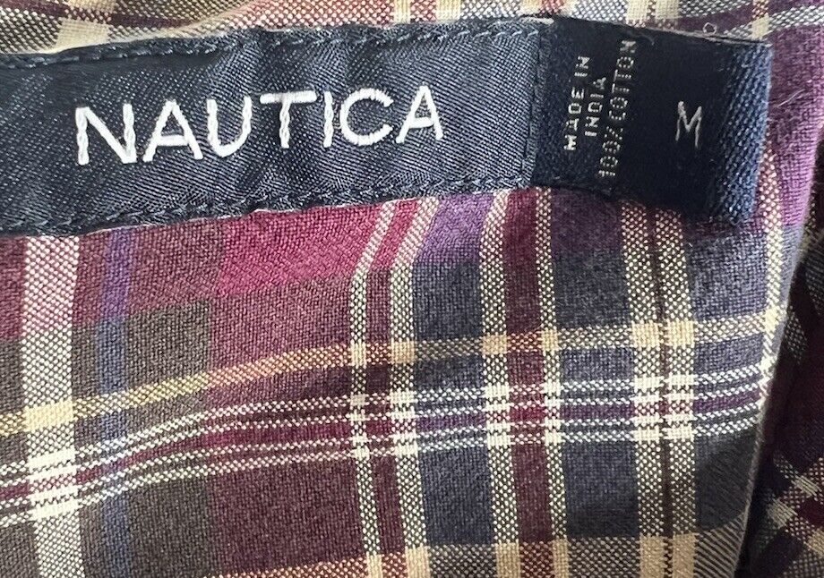 Men’s Button Down Short Sleeved Shirt Nautica Medium
