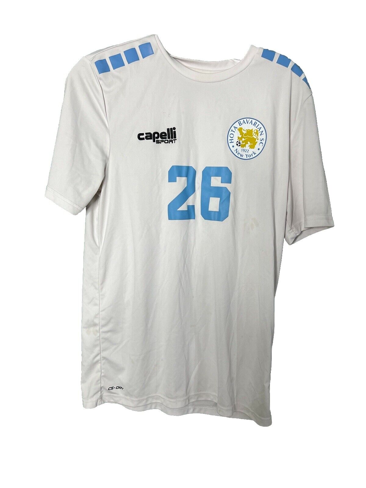 Capelli Sport Shirt Mens Medium White Short Sleeve Performance Crewneck