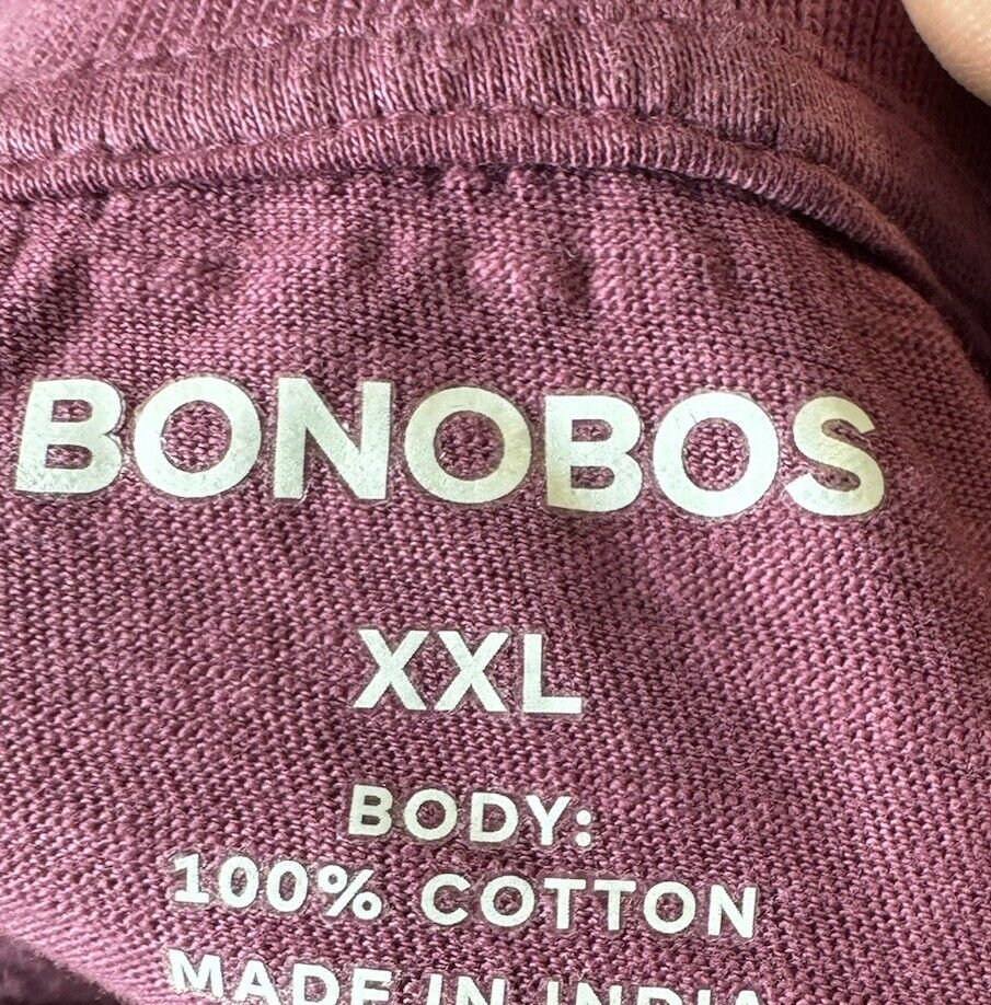 Bonobos Shirt Adult 2XL Polo Standard Fit Short Sleeve Casual Rugby Mens