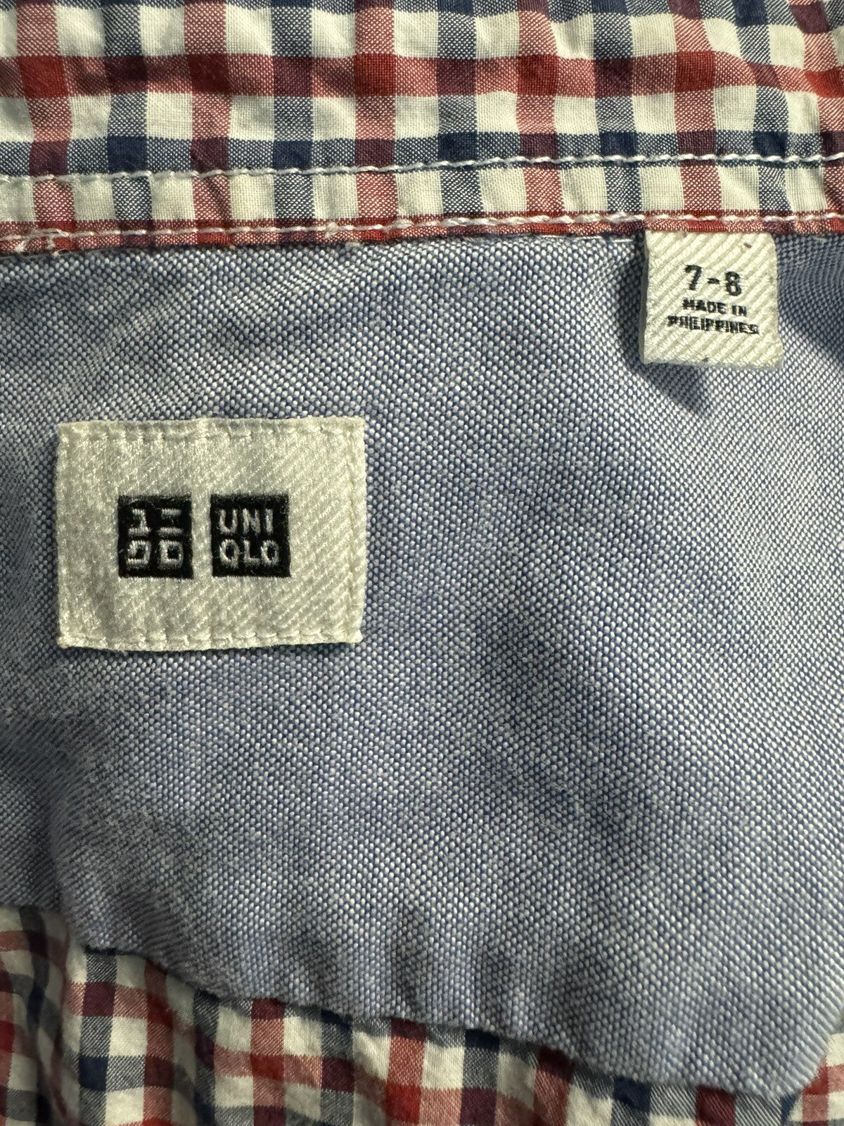 Uniqlo Boys Button Down Shirt, Size: 7-8 yrs