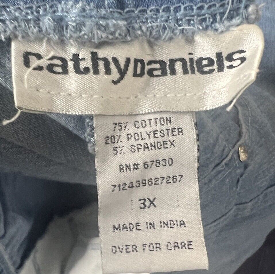 Cathy Daniels Pants Woman Size 3X Stretch Back Pockets