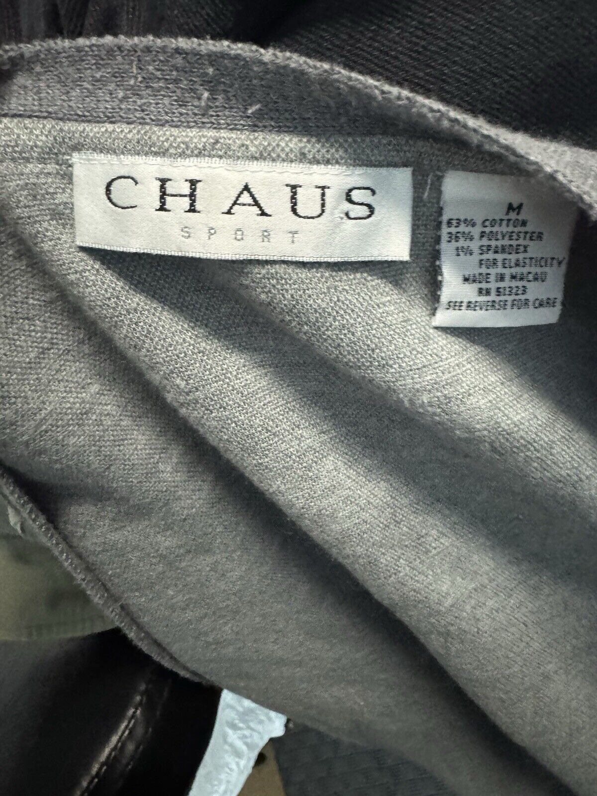 Chaus Cardigan Women’s Medium Sweater Windowpane Gray