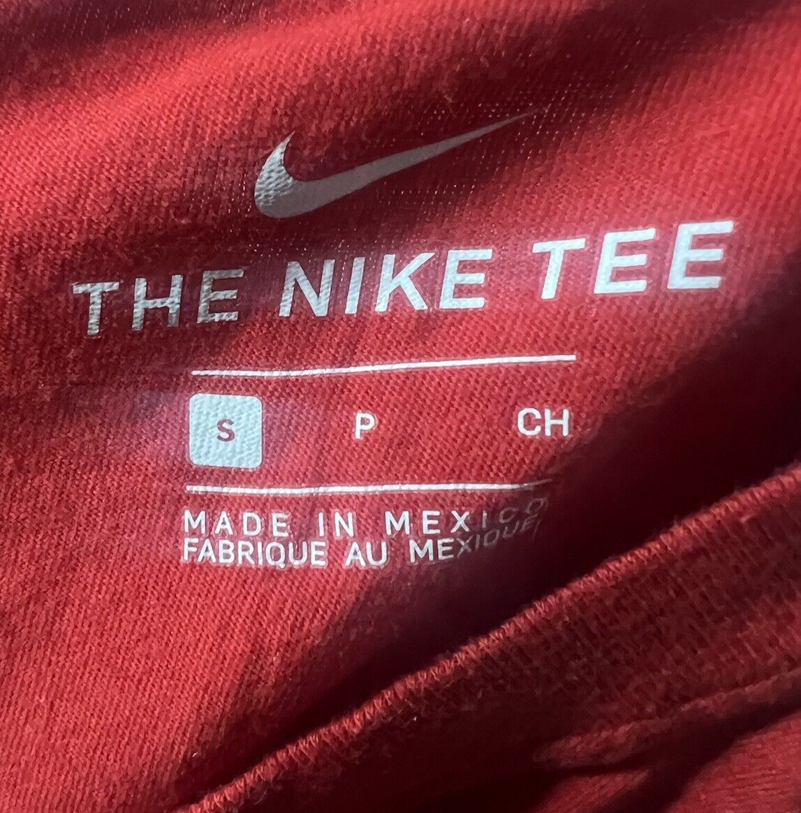Nike tee shirt mens small Red