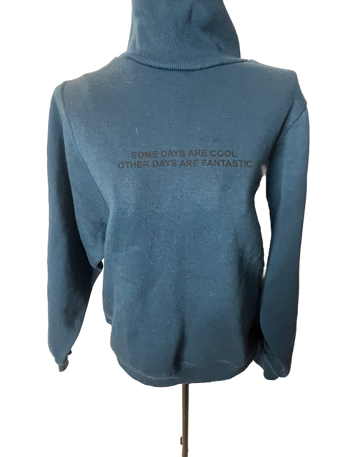 NWT Zara Kids Turtleneck Sweatshirt With Slogan ‘Some Days Are Cool…’ Size 13-14