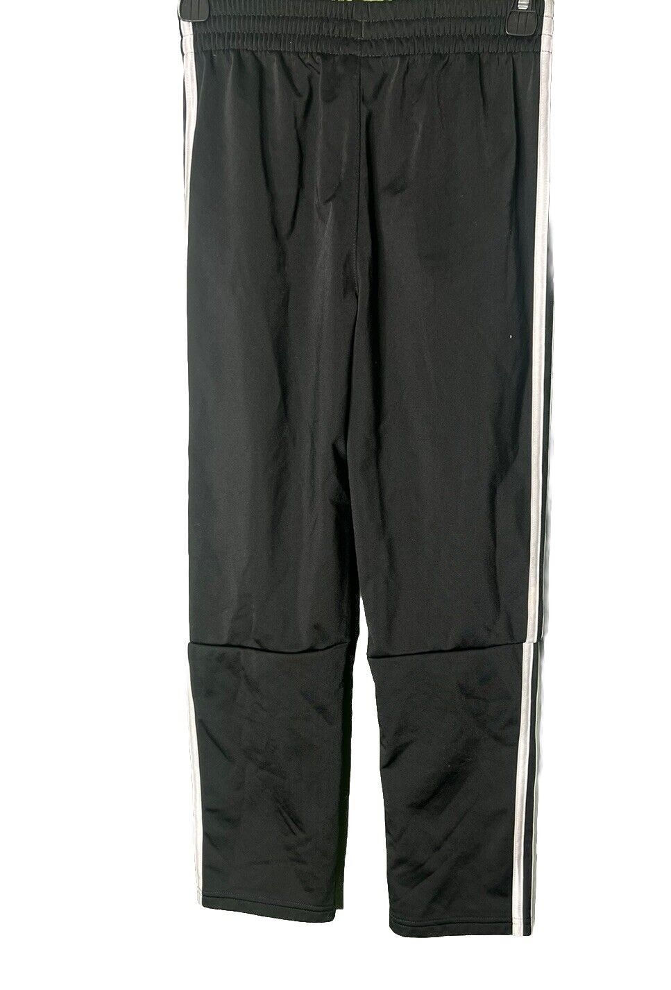 Adidas Sweatpants Boys Sz M 10 12 Black Red Side Stripe Athletic Track