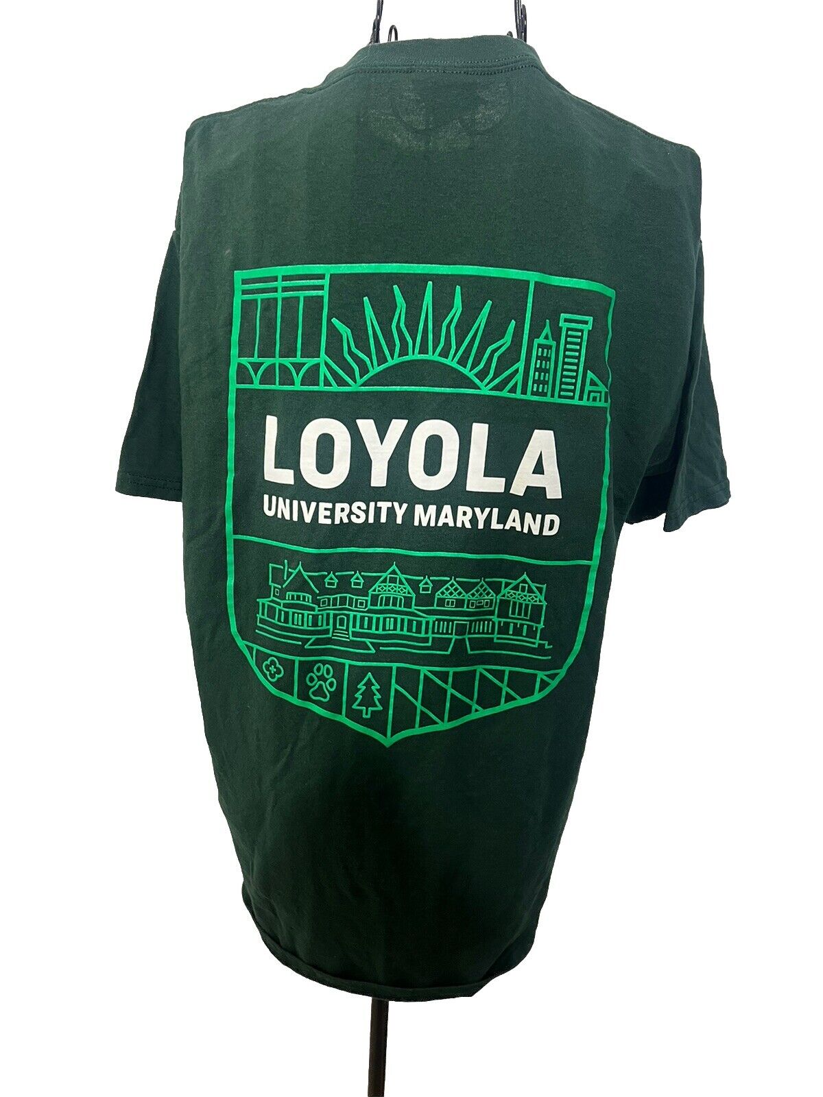LOYOLA UNIVERSITY MARYLAND Shirt Adult Medium Baltimore MD College/ Small Stain