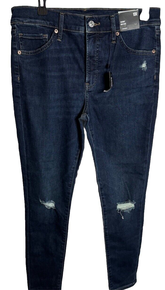 NWT Express Women's Jeans Barely Boot Low Rise Stretch Dark Wash Jeans Size 10R