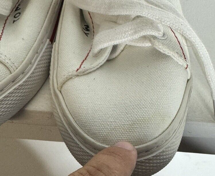 Tommy Hilfiger White Canvas Women's Size 8 M
