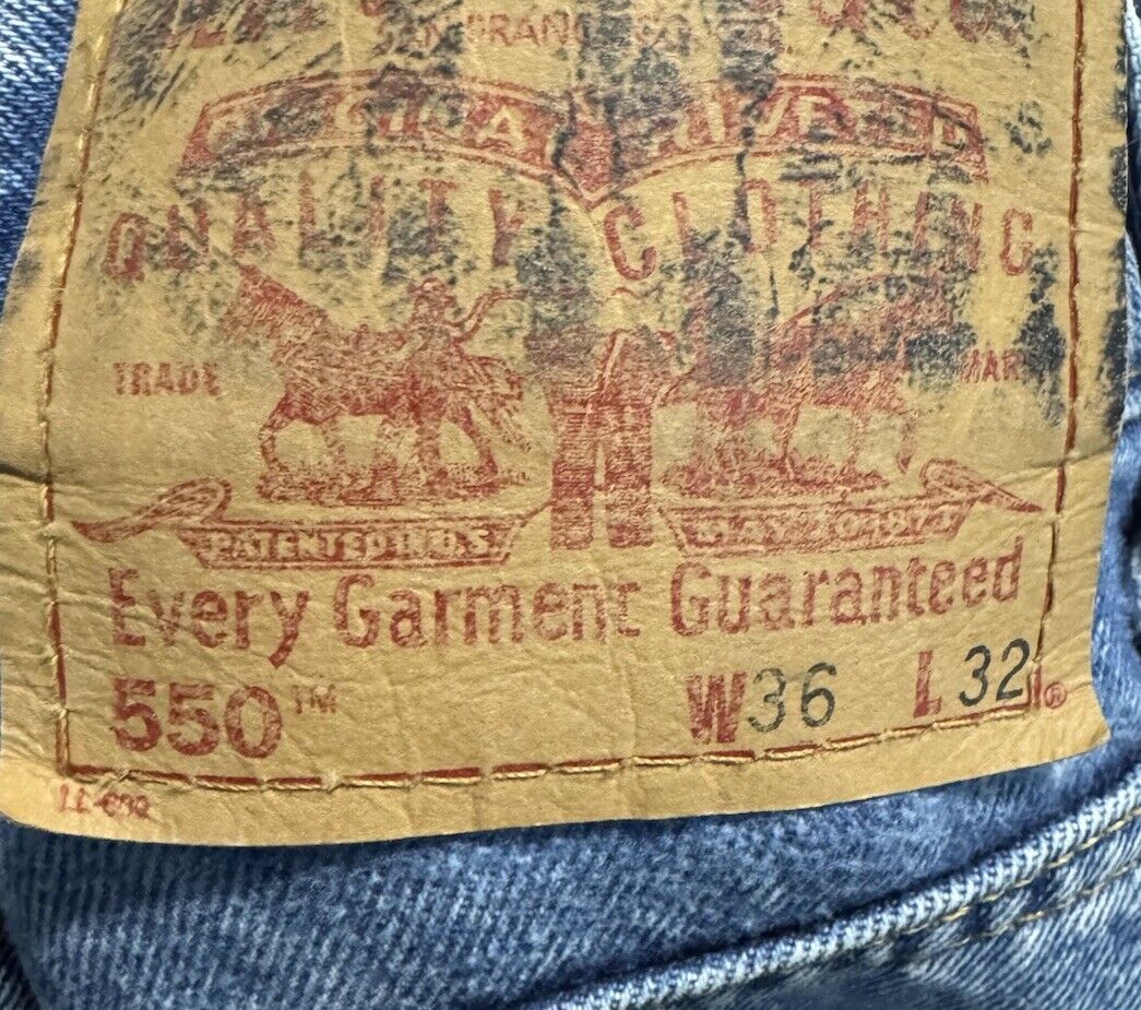 LEVI STRAUSS 550 BLUE Jeans 36x32