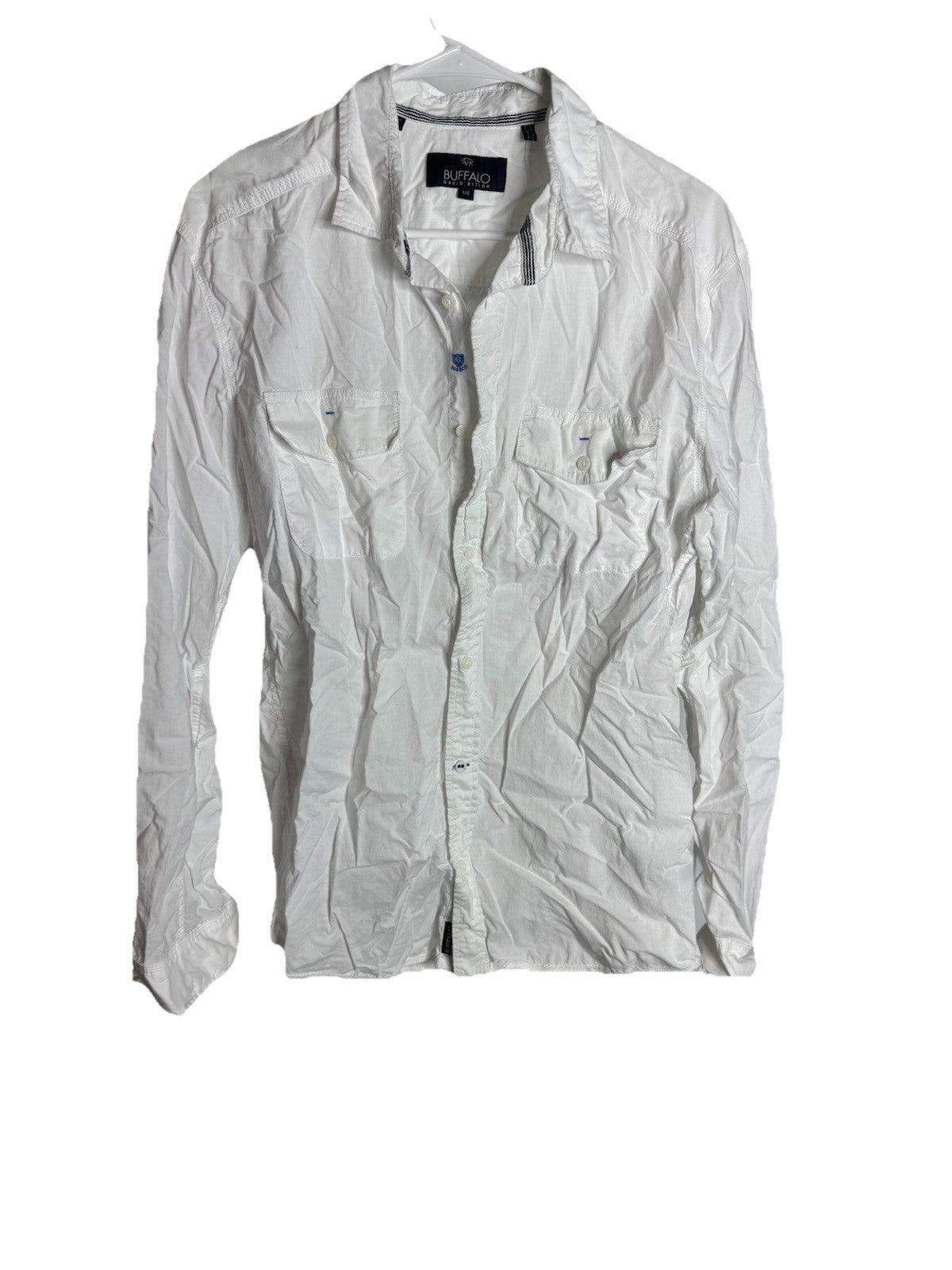 Buffalo David Bitton long sleeve button up sarcasm Shirt Men's Large