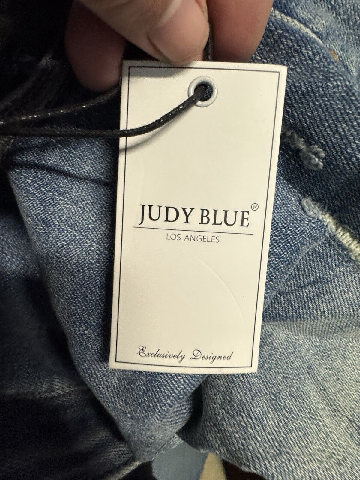 Judy Blue Denim Shorts Size 2XL Stretch Midi Distressed