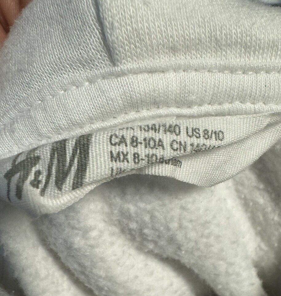 Girl's NASA Hoodie Sweatshirt Size 8/10 H&M, EUC