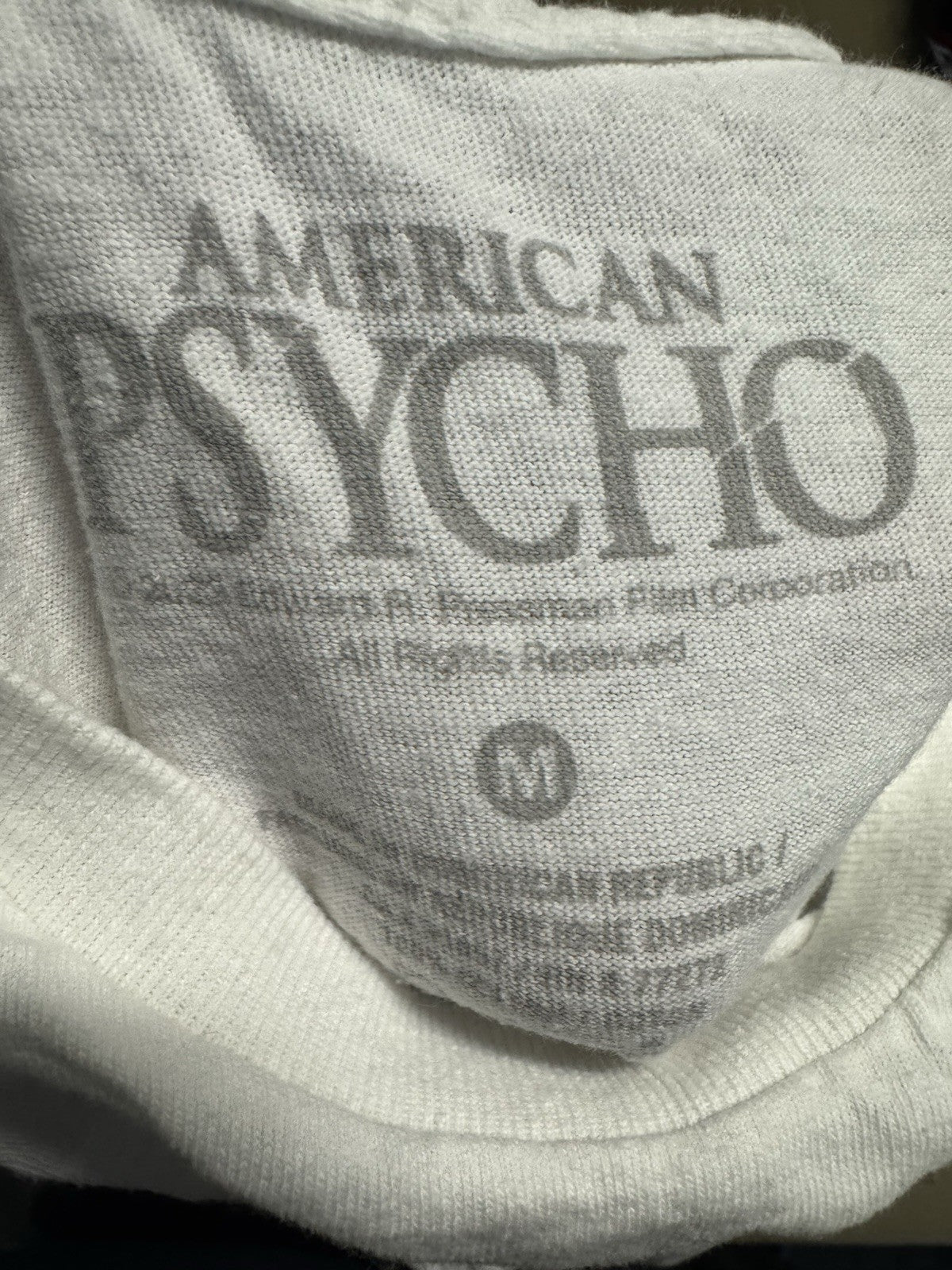 American Psycho Short sleeve Unisex T shirt Medium