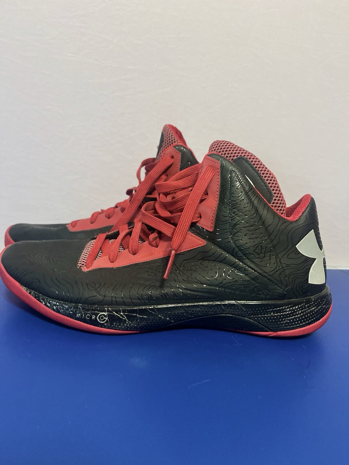 UNDER ARMOUR TEAM SPINE HAMMER Red, Men’s Size 15, High Top