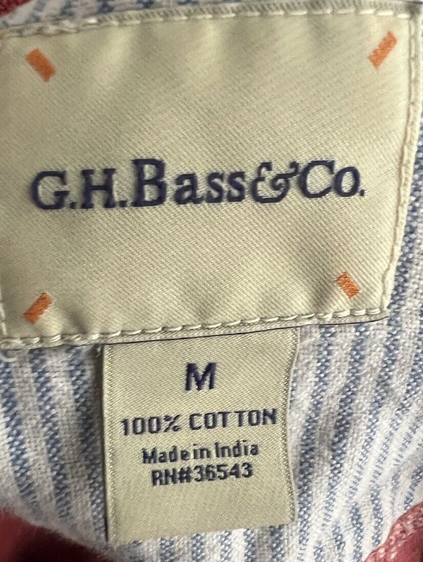 G.H.Bass & Co. Mens Long Sleeve Pullover Size Medium