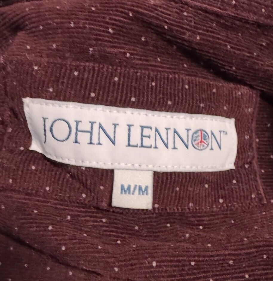 John Lennon Mens Size medium Long Sleeve Button Up Dress Shirt