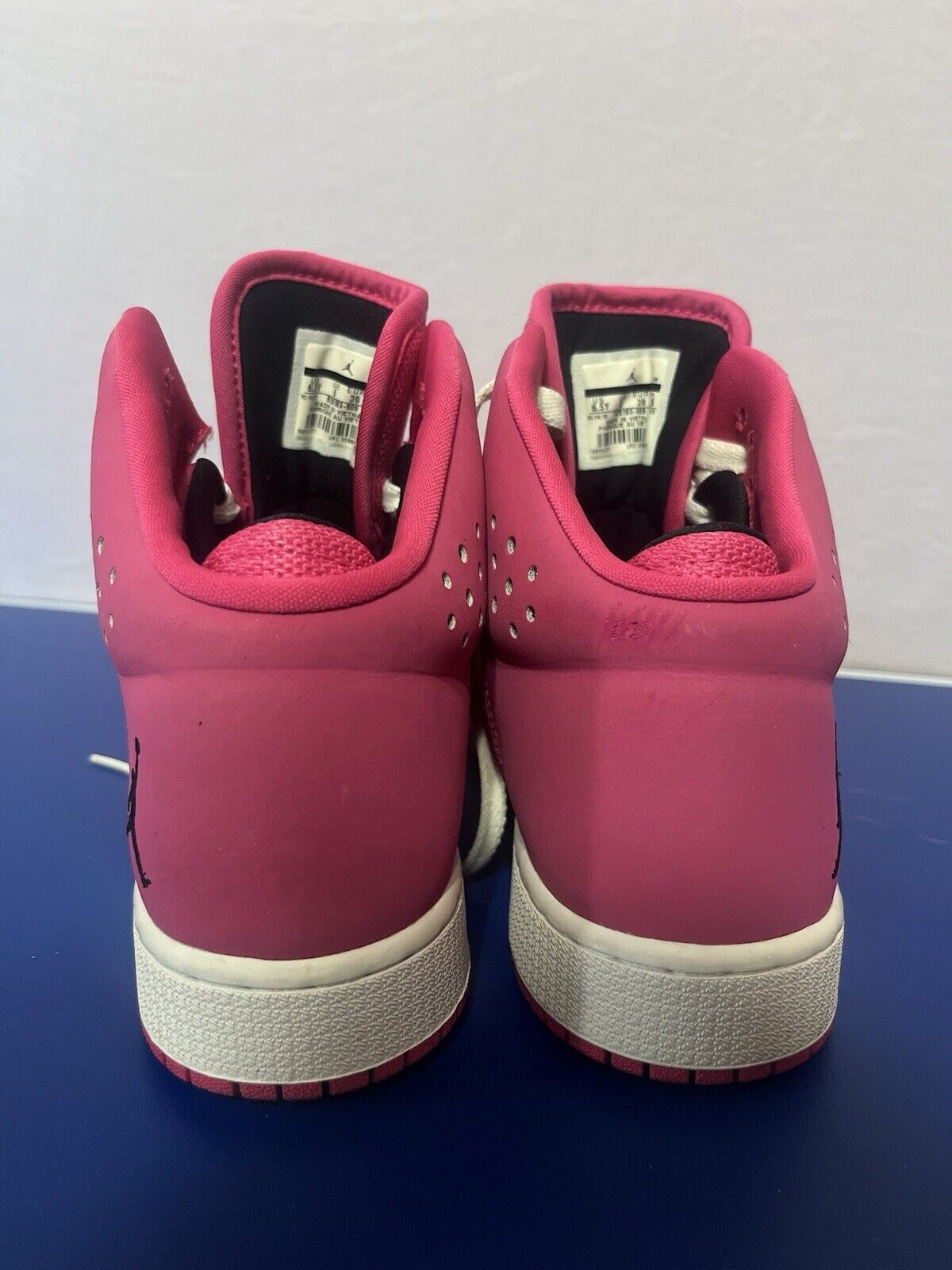 NIKE AIR JORDAN PINK, 6.5Y, Leather Shoes, Jordans, Rare Find Read Description