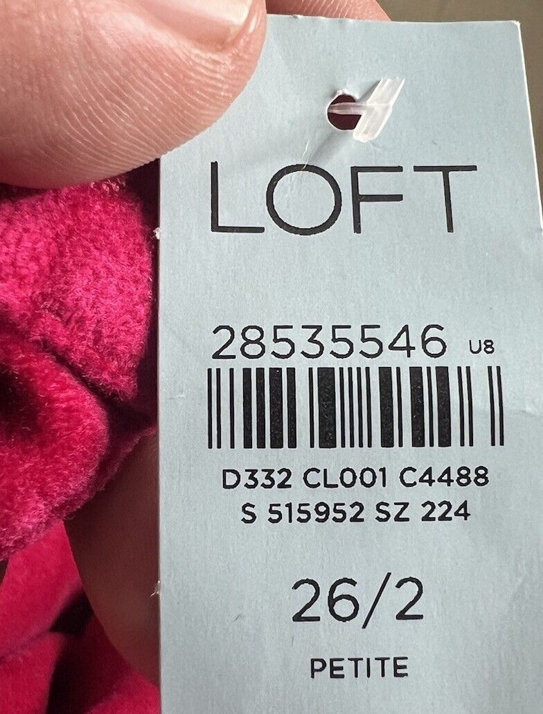 Ann Taylor Loft Women's 26/2P Skinny Red/ NWT