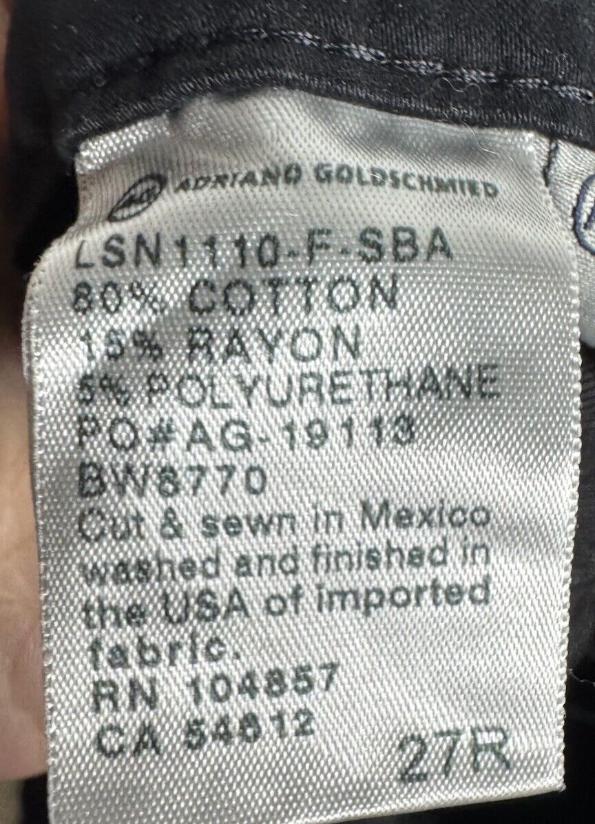 AG Adriano Goldschmied 27R Farrah High Rise Skinny Ankle Jean Stretch