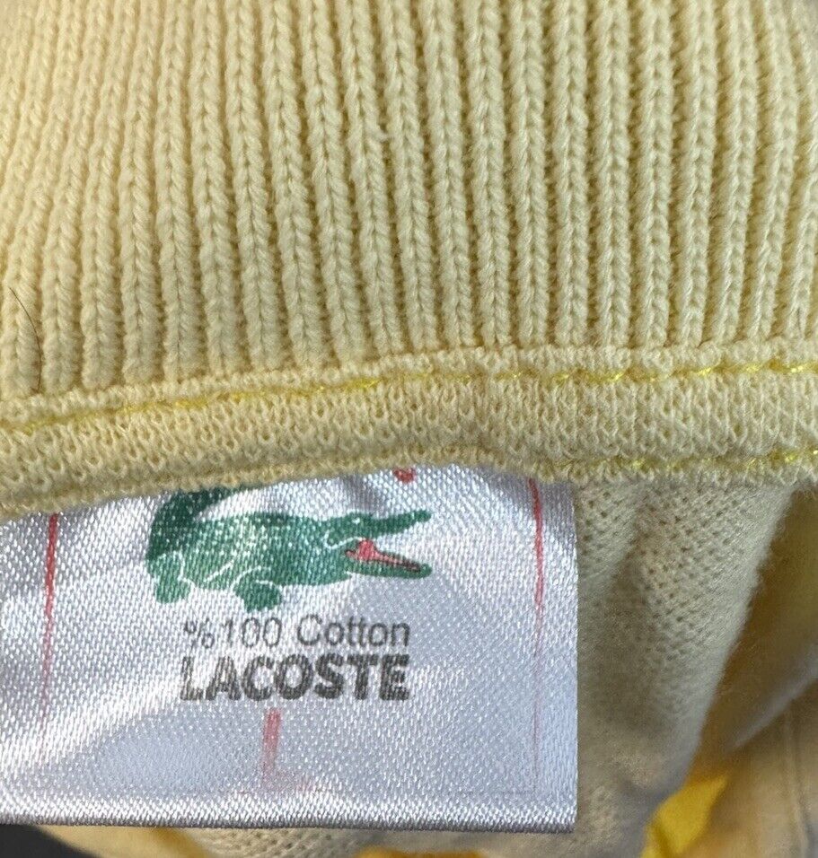Lacoste Polo Shirt Men's Large Collar Short Sleeve Golf Preppy