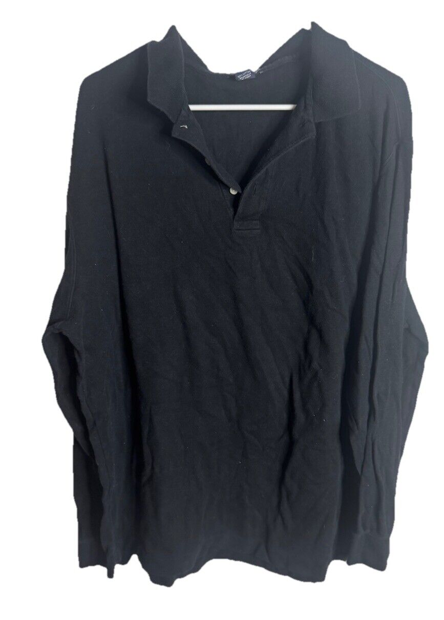 Lands End Mens Polo Sz 2XL Cotton Blend