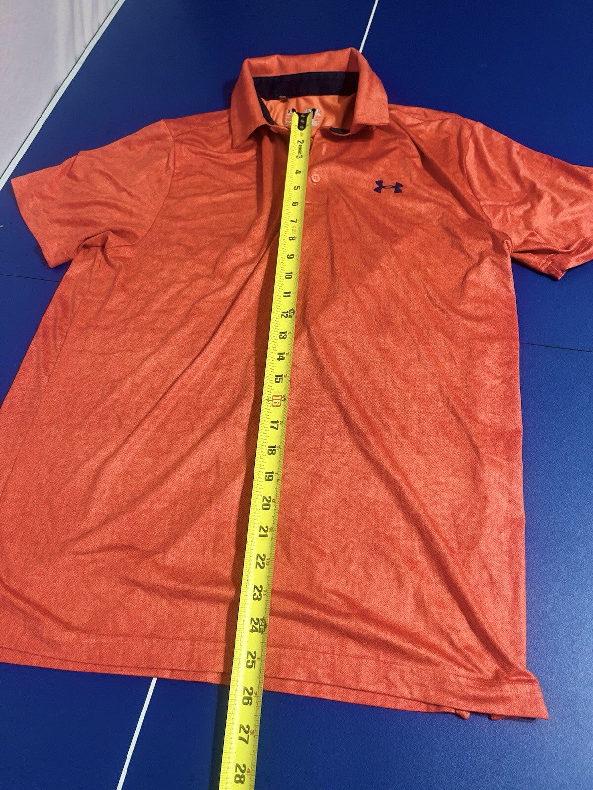 Under Armour Loose Heat Gear Men’s Polo Casual Short Sleeve Shirt Size M Loose