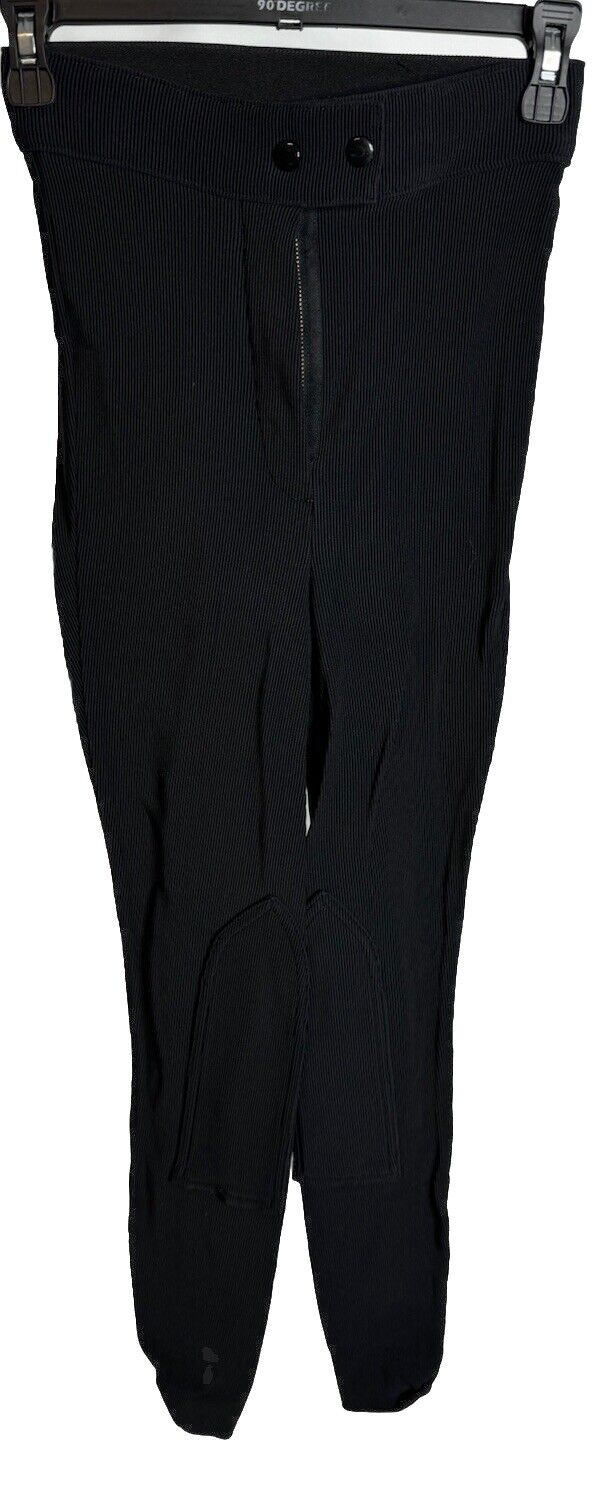 American Apparel Pants Womens Small Combed Cotton extra High Rise Straight Leg