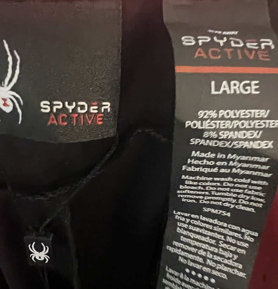 Spyder Active Mens Black Pants Size Large NWT!!