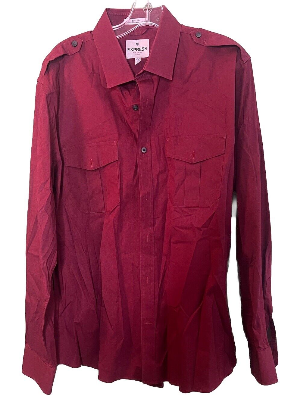 Express Mens Long Sleeve Button Down Shirt Size XL