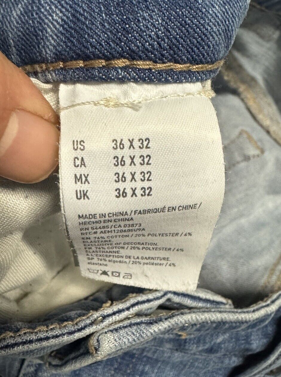 American Eagle Jeans Mens 36 Blue Bootcut Pant Denim Western Cowboy Ranch 36x32