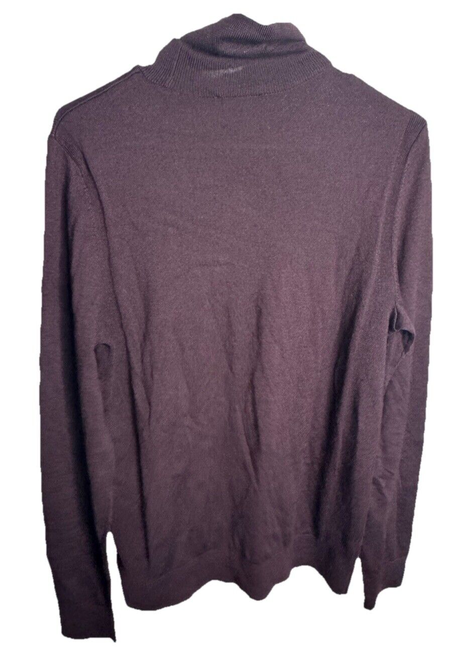 Express Men's Sweater Size M Turtle Neck Wool Blend Knit Stretch