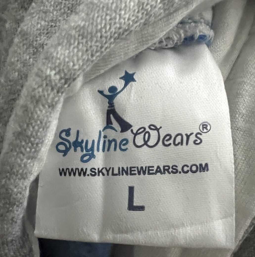 Skyline Wears Hooded One Piece Sleepwear Pajamas Non Footed Adult Sz L