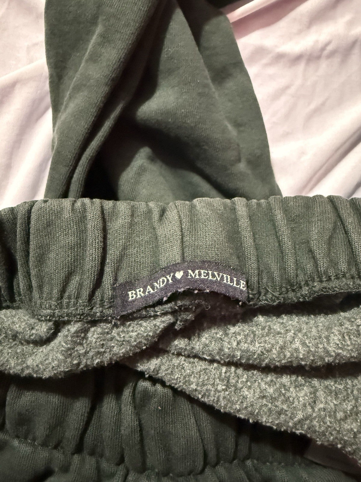 Brandy Melville Rosa Sweatpants New York Dark Green
