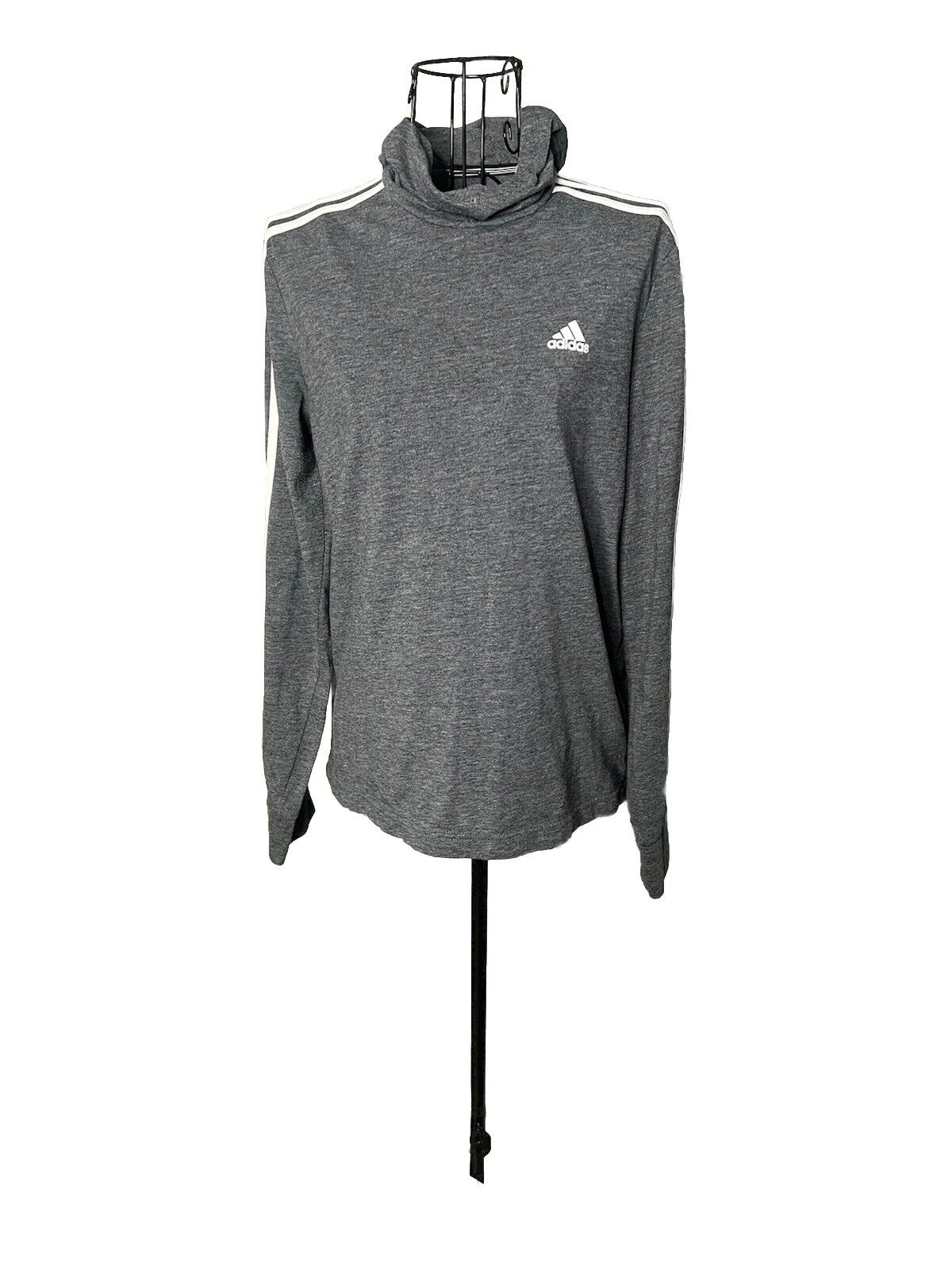 Adidas Gray Pullover Hoodie,- Size Small
