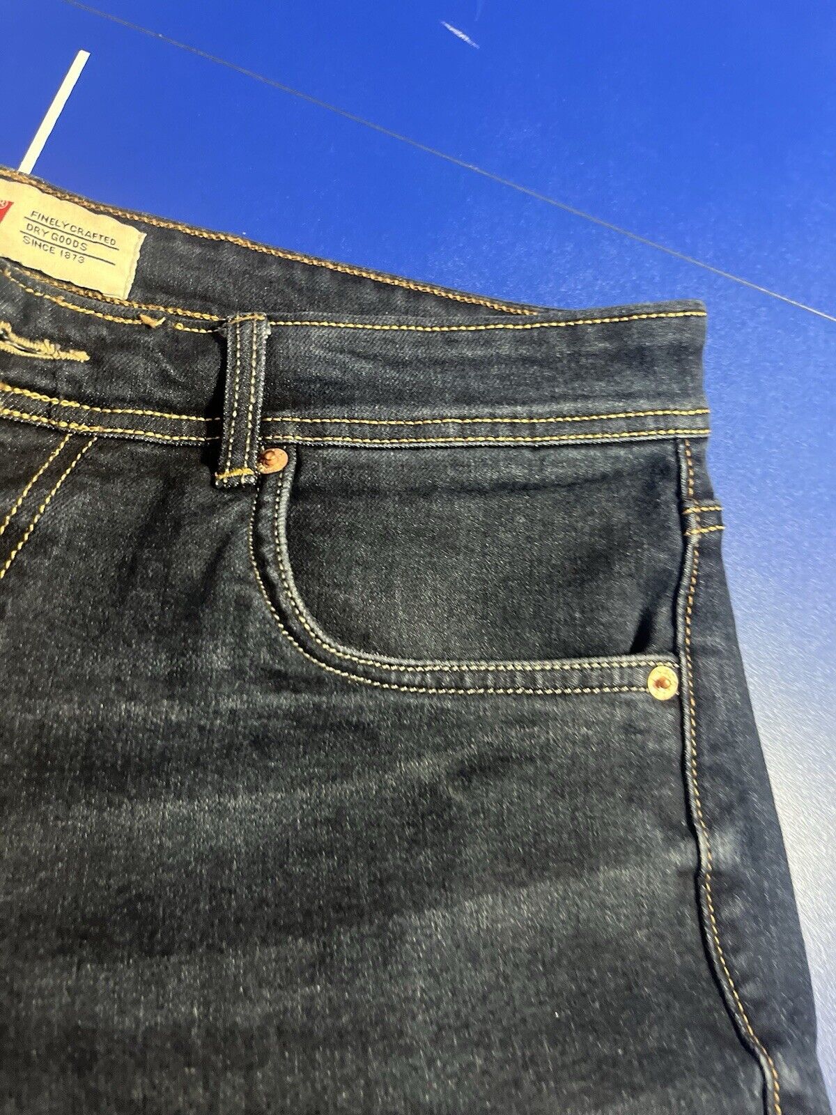 Levi's Narrow Fit Pants Mens 36 x 30 Regular Fit Straight Leg Blue Denim Jeans